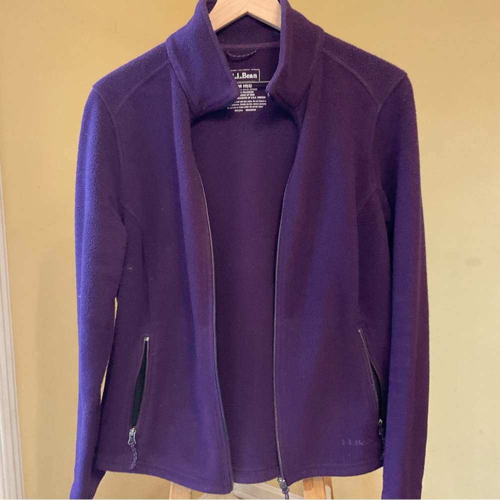 Women’s L.L. Bean purple zip fleece